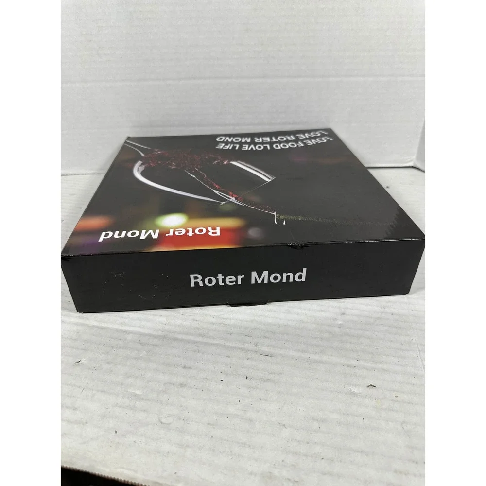 Roter Mond Electric Wine‎ Opener Set Stainless Steel Rechargeable KP1106C NIB